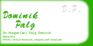 dominik palg business card